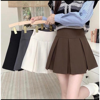 Chân váy A xòe Nhỏ Clothing bigsize nữ ngắn xếp ly lưng cao vải tây mềm mát và đứng from style cá tính thời tráng CV405