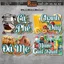 Decal Món Nước Vintage trang trí quán, dán tường cà phê, trà sữa, đá me, chanh dây, nước dừa. TTQ10
