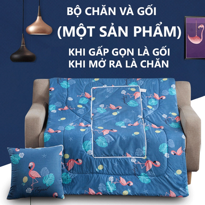 Ảnh Gối Tựa Lưng Gối Ngủ Văn Phòng Có Thể Mở Ra Thành Chăn Đắp Rất Tiện Lợi YESURE 1