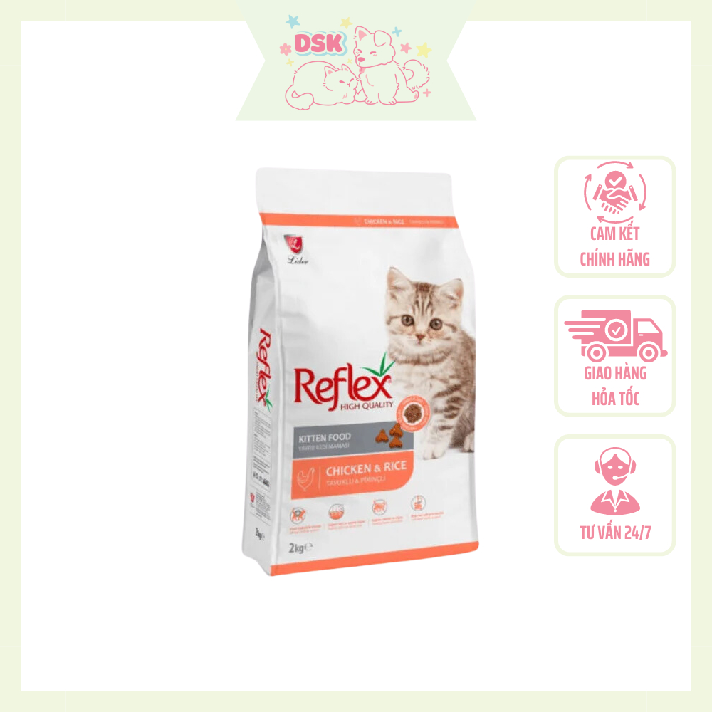 Thức Ăn Hạt Reflex Kitten Chicken & Rice Cho Mèo Con Vị Gà & Gạo - Túi ...