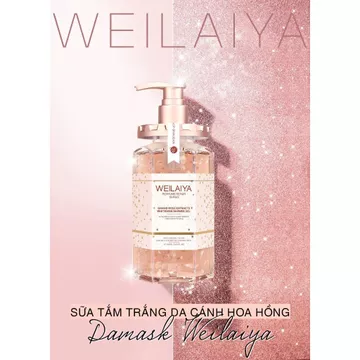Sữa tắm Weilaiya sữa tắm hoa hồng 450ml Full Size Chính Hãng, Sữa Tắm Hoa Hồng Weilaiya Lớn