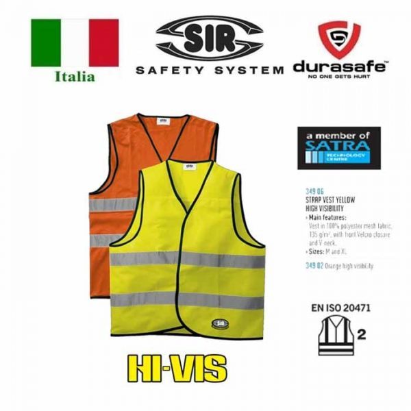ÁO PHẢN QUANG SIR 34902/ 34906 High-Visibility 100% Polyester Waistcoat ...