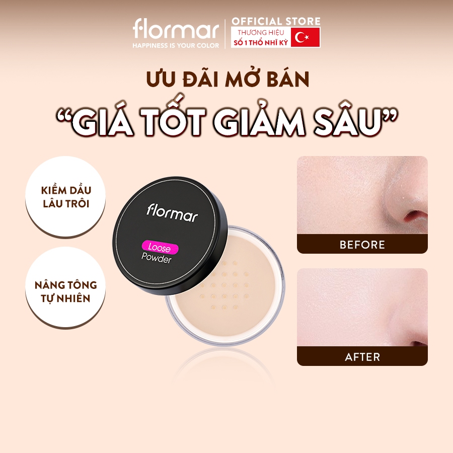 Phấn Phủ Kiềm Dầu Dạng Bột Có Màu Flormar Loose Powder 18g Kiềm Dầu Lâu ...