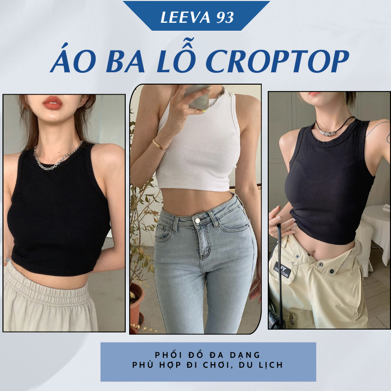 Áo ba lỗ croptop áo sát nách ôm body siêu hack dáng đa dạng màu sắc dễ phối đồ - 1802