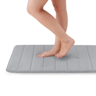 Thảm chùi chân Memory Foam, Lock&Lock, kiểu Stripe, cỡ S, 430*610*15mm-MAT510GRY