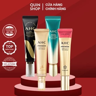 Kem Mắt AHC Ageless, Youth Lasting, Ten Revolution Real, Premier Ampoule In Eye Cream Core Lifting For Face