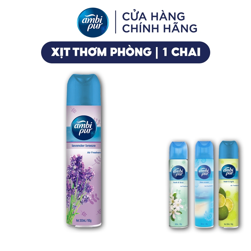 Ảnh Xịt Phòng AMBI PUR Aerosol Hương Oải Hương/ Chanh/ Đại Dương/ Tươi Mát Chai 300ml 1
