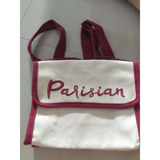 Túi vải đeo chéo thời trang Canvas túi Parisian (túi khuyến mãi loreal)