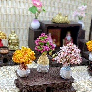 Bình hoa mini bàn thờ thần tài thổ địa mini