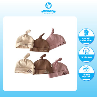 Mũ/ nón củ tỏi Lucky cho bé từ sơ sinh vải cotton mềm mịn phong cách Hàn Quốc