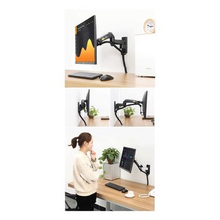 Giá treo nhập khẩu đa năng nâng lên hạ xuống NB F150 17-35 inch - xoay màn hình 360 độ,
