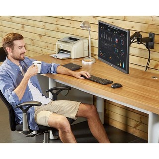 Giá treo nhập khẩu đa năng nâng lên hạ xuống NB F150 17-35 inch - xoay màn hình 360 độ,