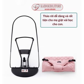 {KAIDOKIDS} Vỏ bọc ghế nhún cho bé, Chống Võng Lưng Bé, Vải cotton Thoáng Mát.