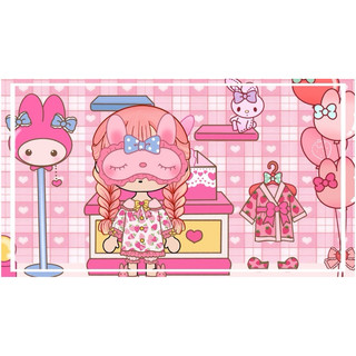 Đồ chơi bóc dán ngôi nhà Melody - Búp bê giấy Pighandmade