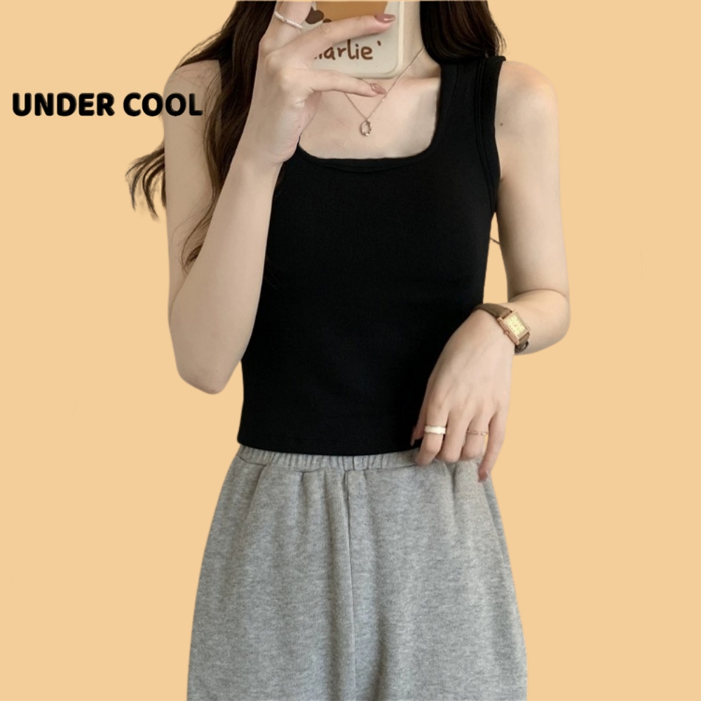 Áo Ba Lỗ Cổ Vuông Thun Tăm UNDERCOOL Nhiều Màu Gân Tăm Basic Trẻ Trung ABL02