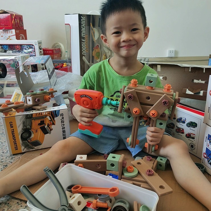 Bộ Kĩ Sư Đồ Chơi Lắp Ráp Dụng Cụ Kỹ Thuật Cho Bé Đồ Chơi Kĩ Sư 144 Chi Tiết Cao Cấp Kèm Khoan Điện - Đồ Chơi PUKAPI