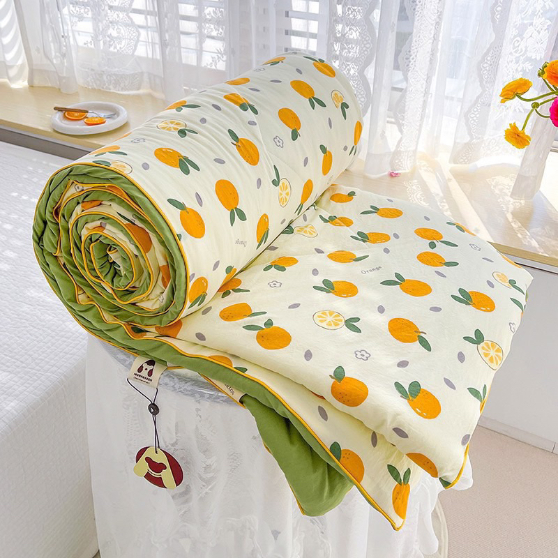 Ảnh Mền Chăn Đũi mềm Trần bông  boss decor mềm mịn mát 3
