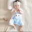 Bộ body đùi vải thun lạnh cho bé trai, bé gái sơ sinh bodysuit Bộ đồ liền thân, Áo liền quần SLH42