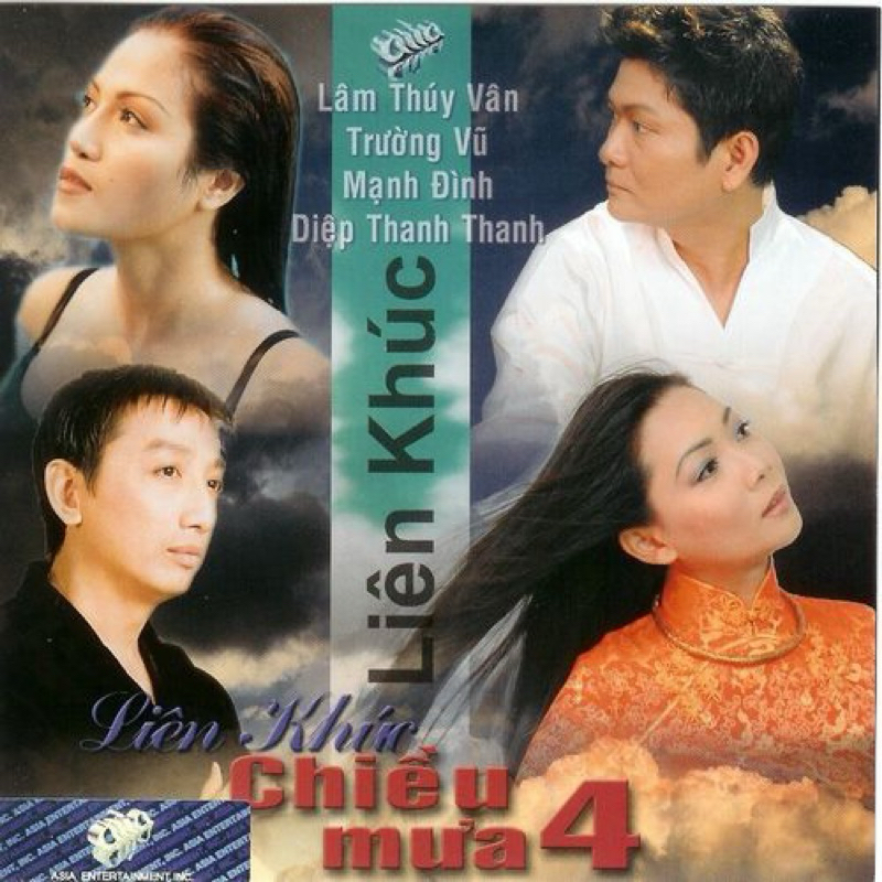 Băng Cassette Liên Khúc Chiều Mưa 4 - Lâm Thuý Vân, Trường Vũ, Mạnh Đình, Diệp Thanh Thanh