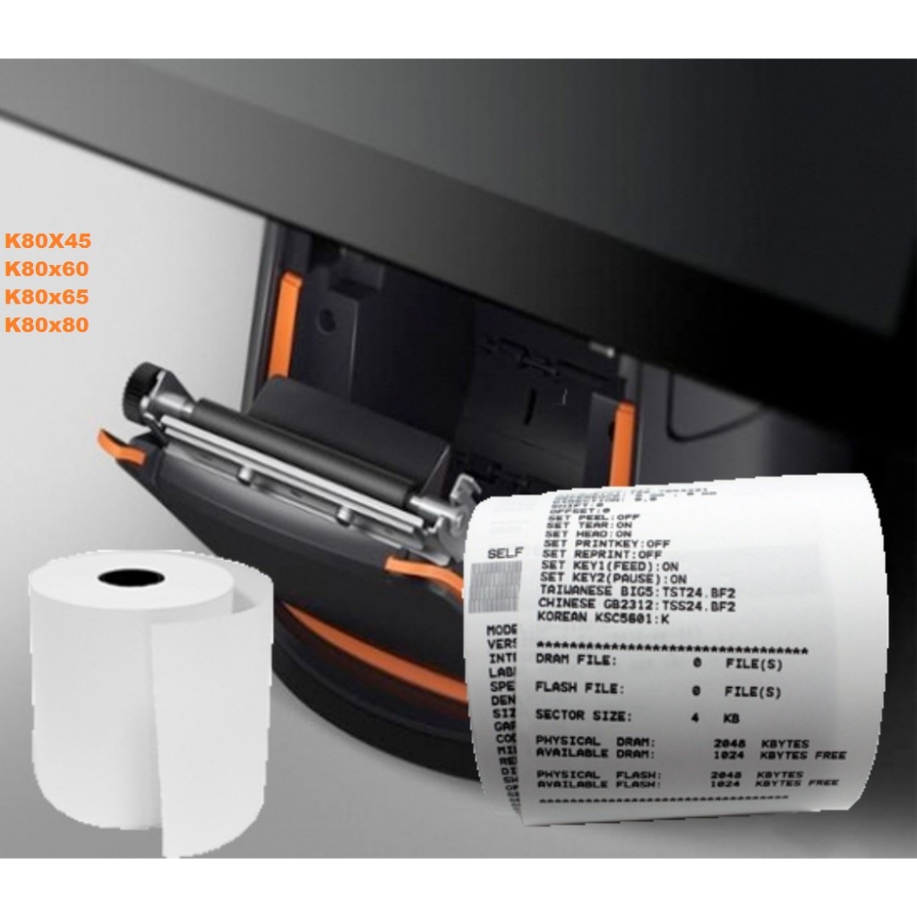 [THÙNG 100 CUỘN] Giấy in bill K80x45 giấy in nhiệt K80 80mm giấy in hóa đơn K80*45 K80x45m K80-45 in đơn hàng giấy nhiệt