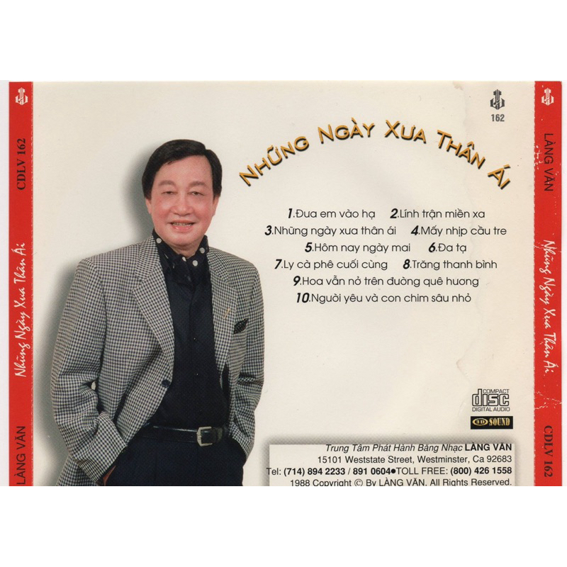 Băng Cassette Duy Khánh - Những Ngày Xưa Thân Ái