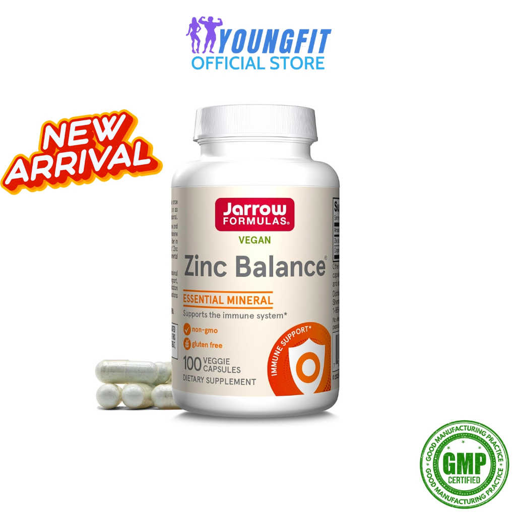 [THƯƠNG HIỆU] Viên Kẽm Zinc Balance Jarrow Giảm Mụn Tăng Đề Kháng Điều