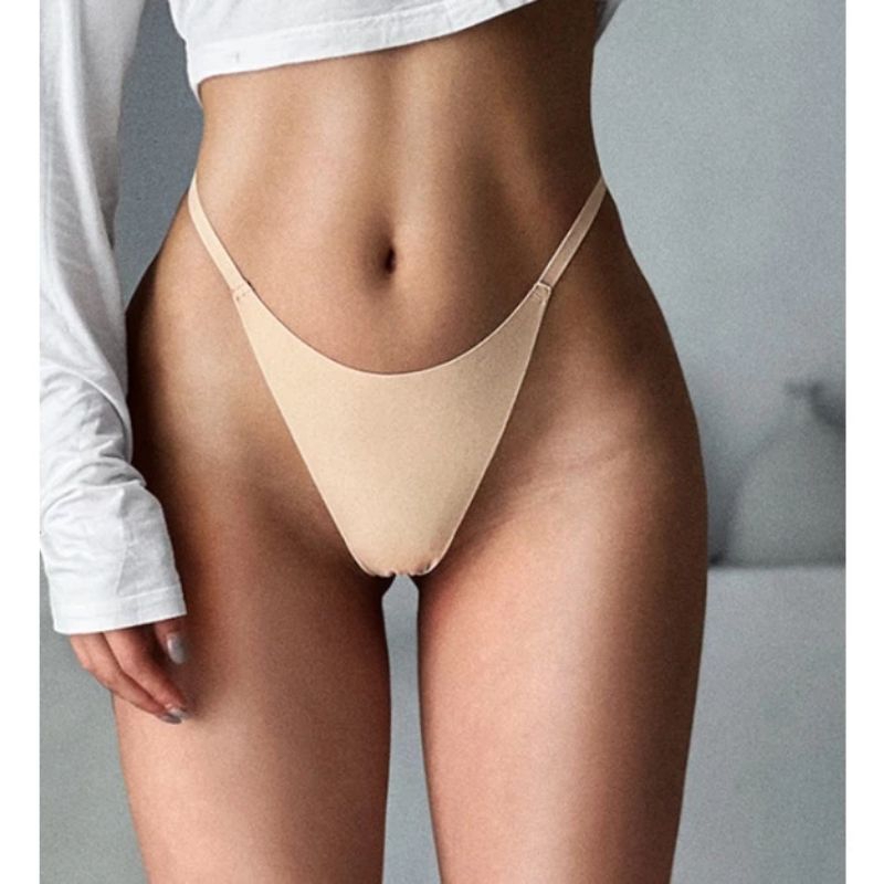 Quần Lót Lọt Khe Nữ Chất Đúc Su Cao Cấp Siêu Hot, Quần Lọt Khe Su Trơn Dây Mảnh Cao Cấp