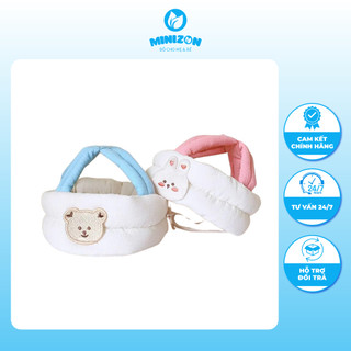 Mũ bảo vệ đầu Monona cho bé tập đi, tập bò chống va đập mạnh có quai
