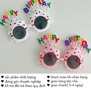 Kính Sinh Nhật Happy Birthday Cute Trang Trí Cho Mắt Concept Chụp Hình Timo QT61
