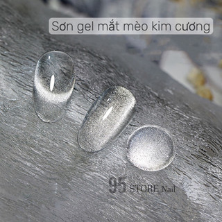 Sơn gel mắt mèo kim cương nail , sơn gel mắt mèo bạc