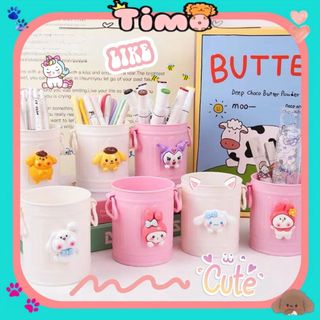 Hộp Đựng Bút Để Bàn Xô Cắm Hoa Sanrio Giỏ Cute Đồ Dùng Học Tập Dễ Thương Timo DDT41