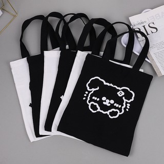 Túi Tote Vải Canvas Kuromi Gấu Dâu Đi Học Mini Phong Cách Hàn Quốc Timo TV73