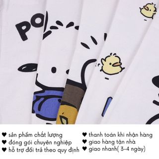 Túi Tote Vải Canvas Kuromi Gấu Dâu Đi Học Mini Phong Cách Hàn Quốc Timo TV73