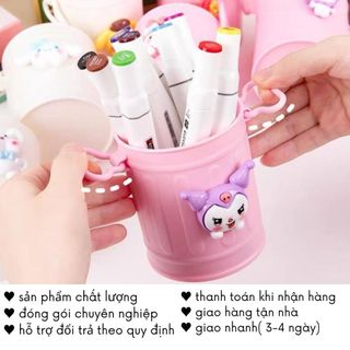 Hộp Đựng Bút Để Bàn Xô Cắm Hoa Sanrio Giỏ Cute Đồ Dùng Học Tập Dễ Thương Timo DDT41