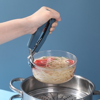 Bộ dụng cụ gắp bát đũa chống nóng 6 món. Kẹp gắp đồ chống nóng inox nhà bếp