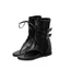 Giày sandal chiến binh nữ CAILOUYA xỏ ngón lưới đế độn 5cm basic sang trọng, giày boot nữ LAL14
