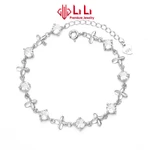 Lắc tay bạc nữ LiLi S999 đính đá CZ cao cấp hình cỏ 4 lá Jemma LILI_096645 — ảnh 7