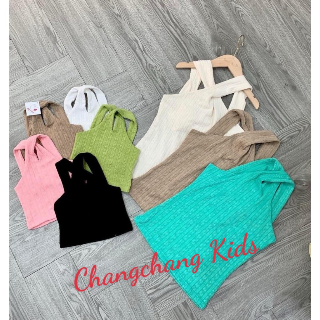 áo cổ yếm bé CHANGCHANGKIDS cho mẹ và bé 3,4,5,6,7,8,9,10,12,13,14,15 tuổi
