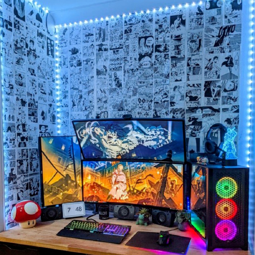 Set 100 Tờ Mangawall Dán Tường Có Sẵn Keo Anime One Piece Truyện Tranh Decor Phòng AnimeX