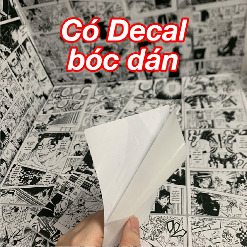 Set 100 Tờ Mangawall Dán Tường Có Sẵn Keo Anime One Piece Truyện Tranh Decor Phòng AnimeX
