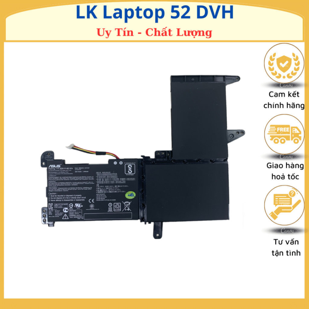 PIN ASUS S510U B31N1637 Cho Vivobook S15 A510 A510U S510 S510U X510 X510U, B31N1637