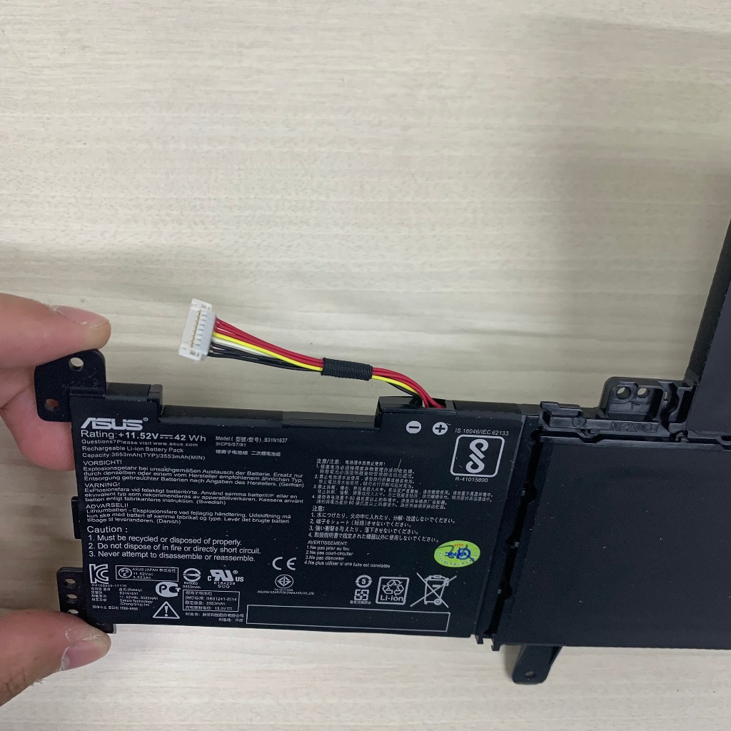 PIN ASUS S510U B31N1637 Cho Vivobook S15 A510 A510U S510 S510U X510 X510U, B31N1637