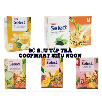 Bộ Sưu Tập Trà Vải, Trà Sữa, Trà Bí Đao, Trà Xoài Hạt Chia, Trà Gừng, Trà Matcha Latte, Trà Chanh CoopMart