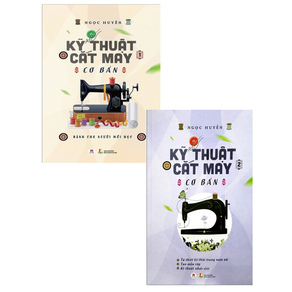 Ảnh Sách - Combo Kỹ Thuật Cắt May Cơ Bản (Bộ 2 Cuốn) - HH 2