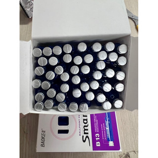 Bút bi ngòi to loại bấm(mực xanh)