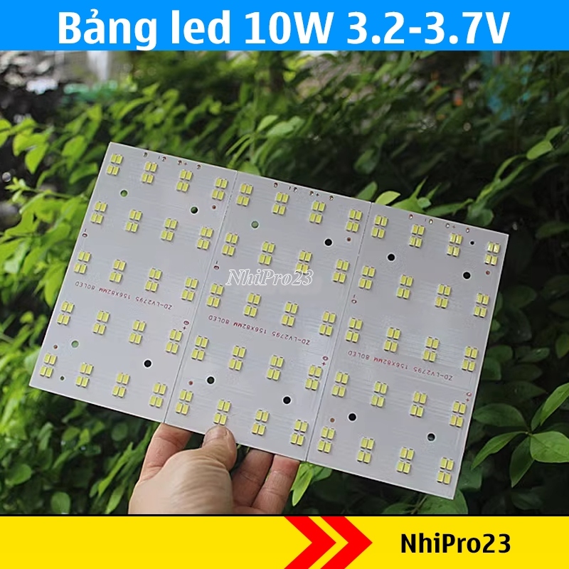 Bảng đèn LED 10W 80 hạt led sáng trắng 6000K sử dụng pin 3.2V 3.7V ...