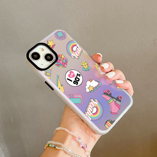 Ốp Lưng Iphone Mặt Nhám Đổi Màu Gradient Phong cách y2k Cho iP 6/7/8/plus/x/xr/xs/11/12/13/14/15/16/pro max - dm2009