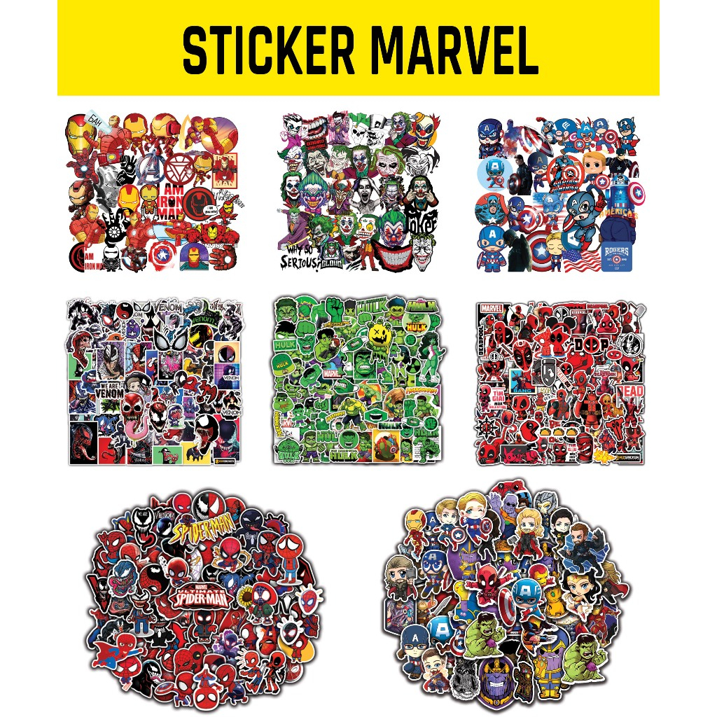 Sticker Dán Laptop Chủ Đề Marvel Chất Liệu Decal PVC 5 Lớp Chống Xước ...