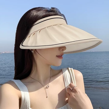 Mũ rộng vành chống nắng uv MARY nón lưỡi trai đi biển đi chơi vành rộng nửa đầu