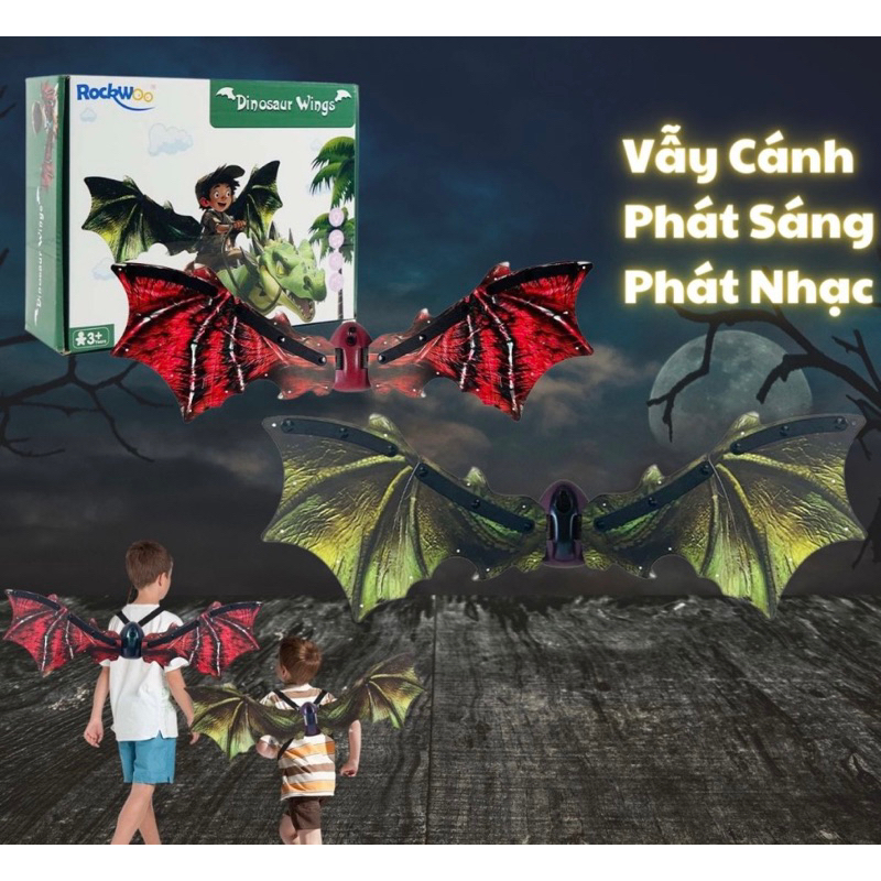 Đồ Chơi Cánh Khủng Long Điện Tử Phát Sáng Cánh Rồng Cánh Dơi Cánh Bướm Cho Bé - Đồ Chơi Cho Bé PUKAPI